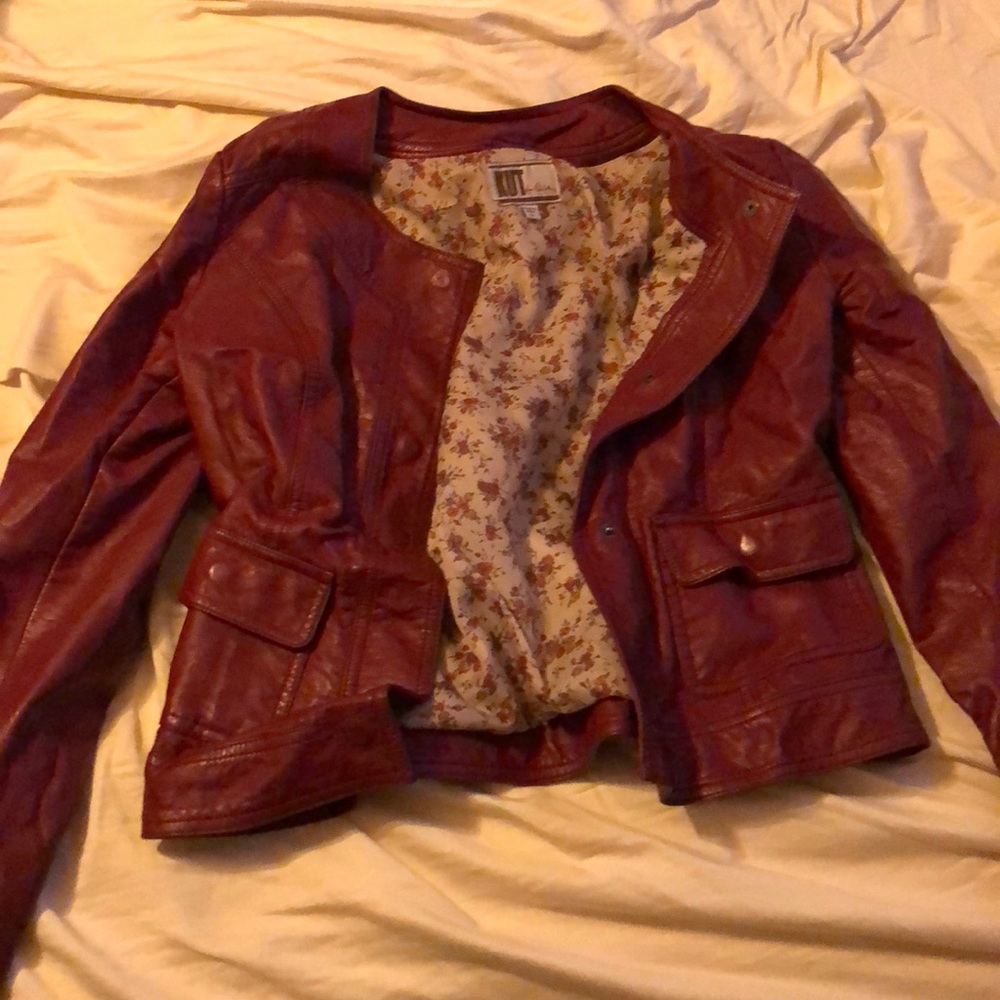 Faux leather jacket